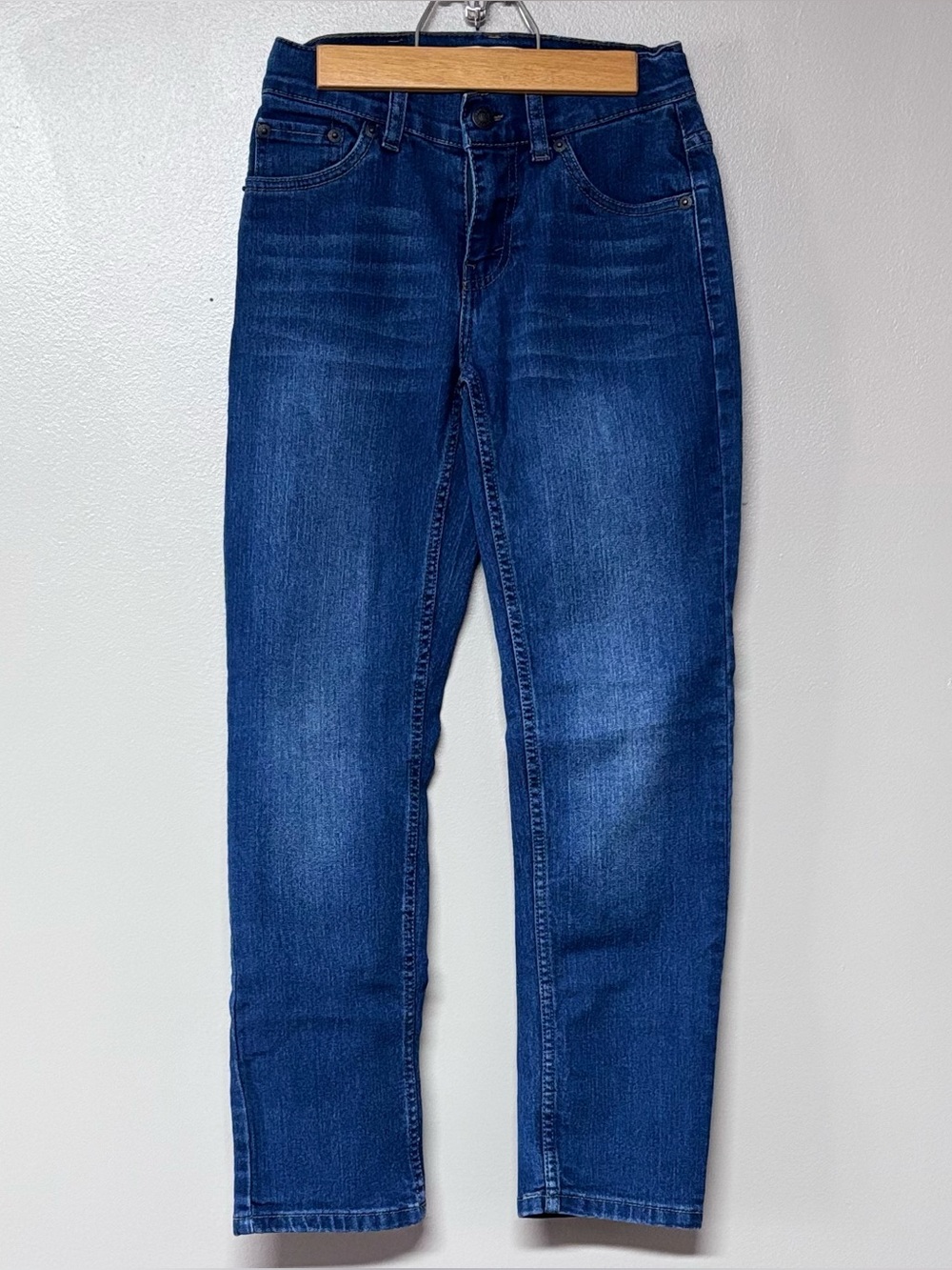 Levi's 502 Boys Straight Jeans 25x26 Youth 10 Regular Blue Denim